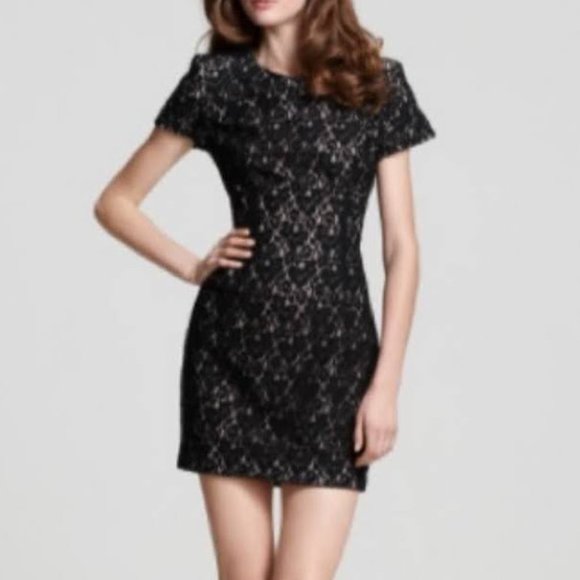 French Connection Dresses & Skirts - French Connection Libby Lace Sheath Dress Black